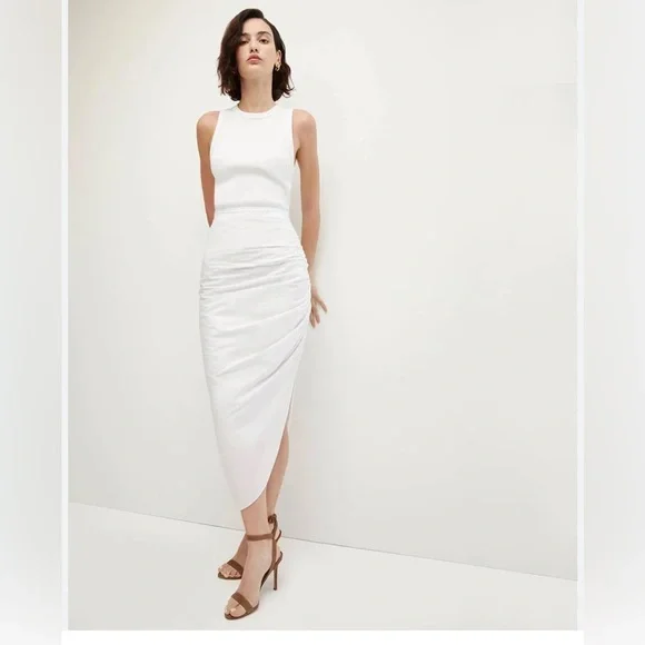 Veronica Beard Finca Mixed-Media Dress white medium - Picture 2 of 5